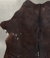 Chocolate Medium Brazilian Cowhide Rug 5'10"H x 4'6"W #A55673 by Hudson Hides