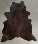 Dark Brindle Large Brazilian Cowhide Rug 6'5"H x 5'6"W #A55676 by Hudson Hides
