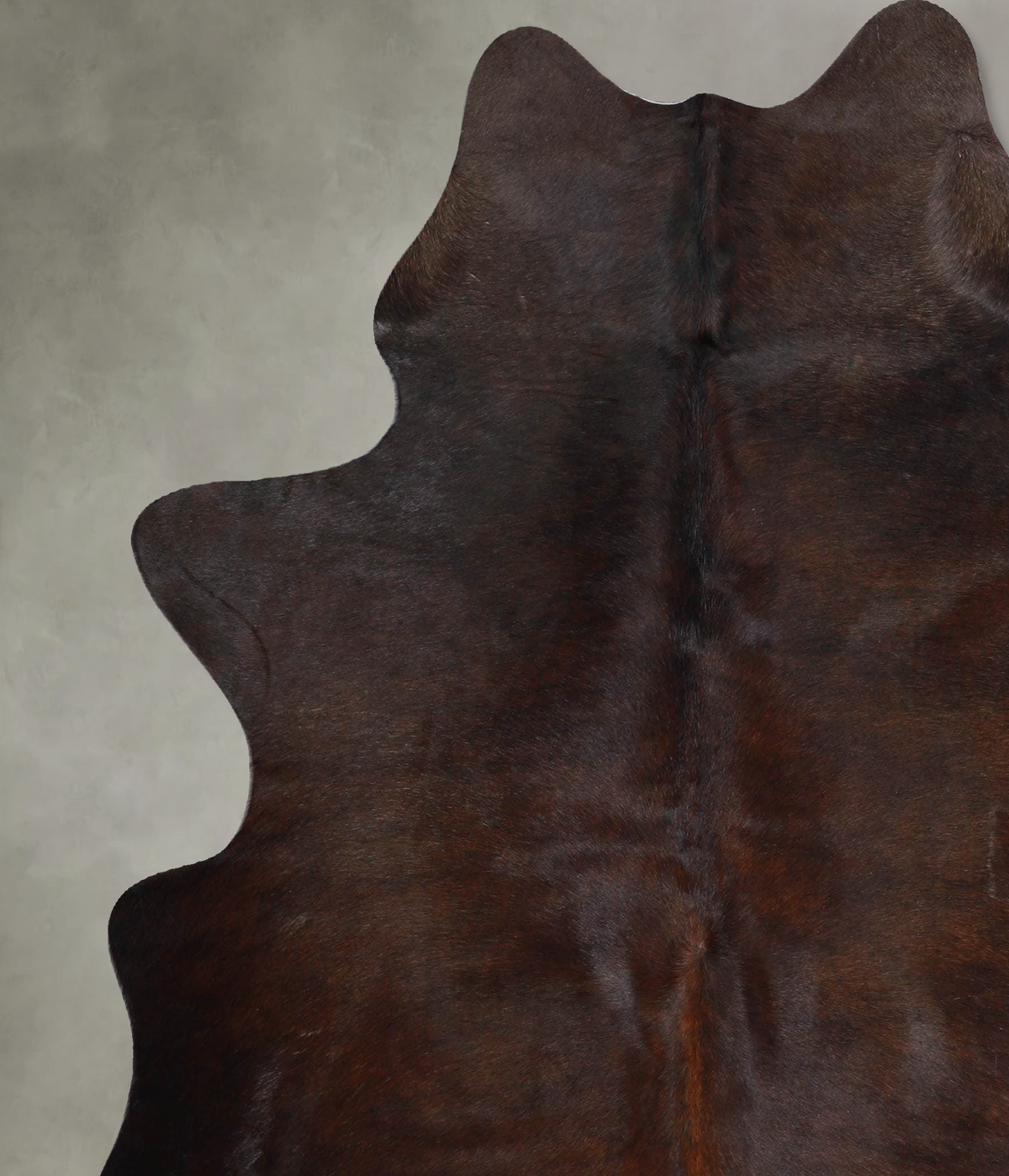 Dark Brindle Large Brazilian Cowhide Rug 6'5"H x 5'6"W #A55676 by Hudson Hides