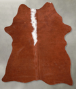 Brown and White Regular Medium Brazilian Cowhide Rug 4'7"H x 3'9"W #A55683 by Hudson Hides