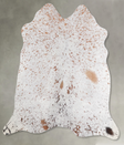 Salt and Pepper Brown Medium Brazilian Cowhide Rug 4'2"H x 4'0"W #A55686 by Hudson Hides