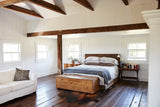 Chocolate and White Large Brazilian Cowhide Rug 6'4"H x 5'2"W #A55688 by Hudson Hides