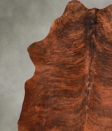 Dark Brindle Large Brazilian Cowhide Rug 6'4"H x 5'4"W #A55689 by Hudson Hides