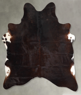 Chocolate Large Brazilian Cowhide Rug 6'7"H x 5'7"W #A55690 by Hudson Hides