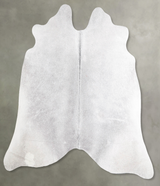 Light Grey Large Brazilian Cowhide Rug 5'4"H x 6'3"W #A55691 by Hudson Hides