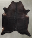 Solid Black X-Large Brazilian Cowhide Rug 7'2"H x 5'10"W #A55694 by Hudson Hides