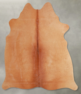 Solid Brown Medium Brazilian Cowhide Rug 5'8"H x 5'3"W #A55696 by Hudson Hides