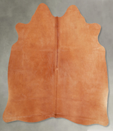 Solid Brown Medium Brazilian Cowhide Rug 5'1"H x 5'2"W #A55698 by Hudson Hides