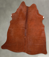 Solid Brown Large Brazilian Cowhide Rug 5'11"H x 5'3"W #A55700 by Hudson Hides