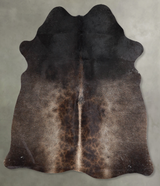 Dark Grey Medium Brazilian Cowhide Rug 5'6"H x 4'11"W #A55704 by Hudson Hides