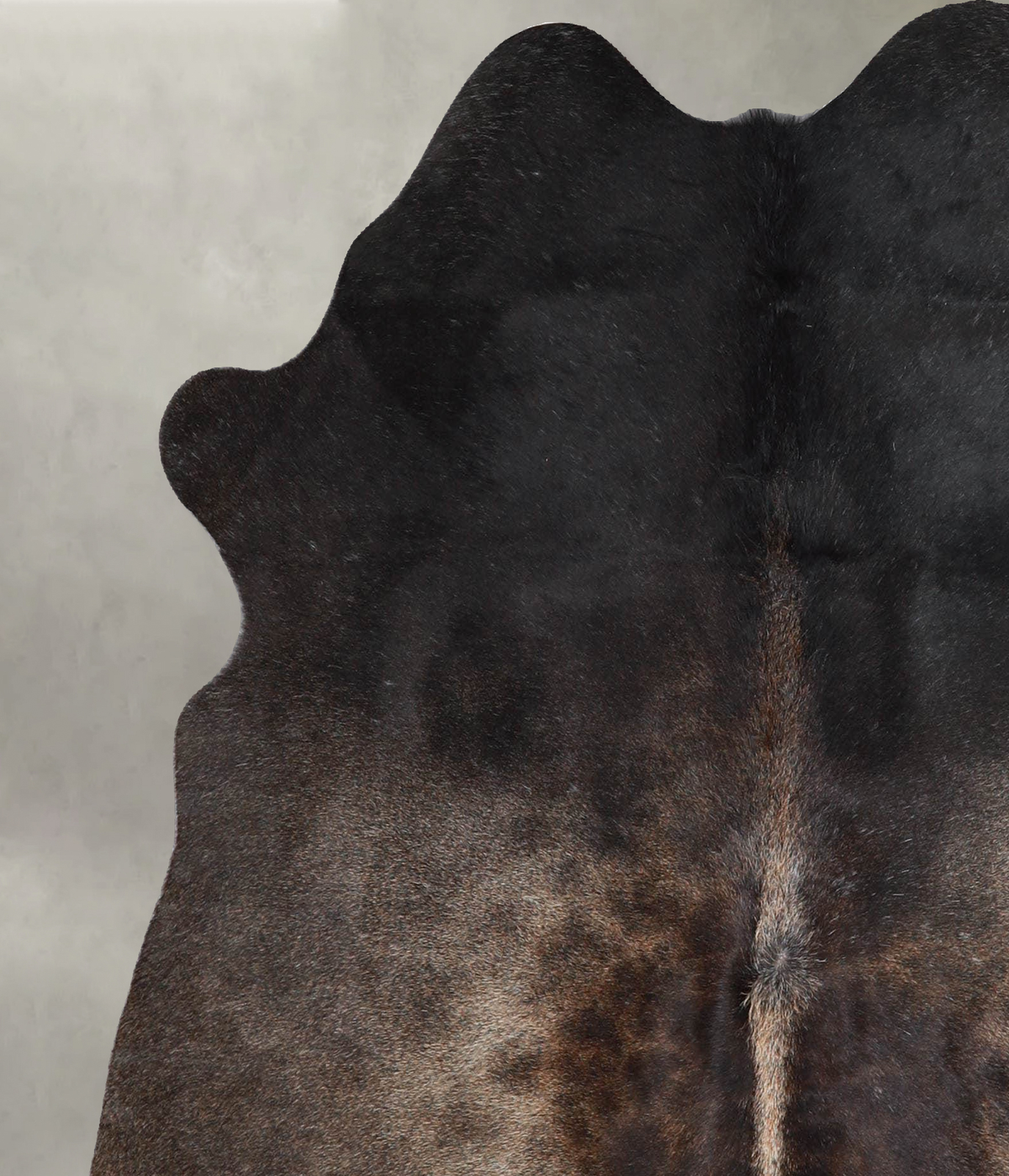 Dark Grey Medium Brazilian Cowhide Rug 5'6"H x 4'11"W #A55704 by Hudson Hides
