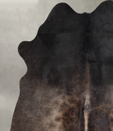 Dark Grey Medium Brazilian Cowhide Rug 5'6"H x 4'11"W #A55704 by Hudson Hides