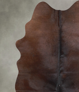 Chocolate Medium Brazilian Cowhide Rug 6'3"H x 4'7"W #A55705 by Hudson Hides