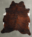 Dark Brindle X-Large Brazilian Cowhide Rug 6'11"H x 6'2"W #A55708 by Hudson Hides