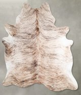 Light Brindle X-Large Brazilian Cowhide Rug 7'3"H x 6'0"W #A55714 by Hudson Hides
