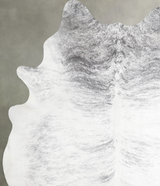 Grey Brindle XX-Large Brazilian Cowhide Rug 7'10"H x 6'9"W #A55716 by Hudson Hides