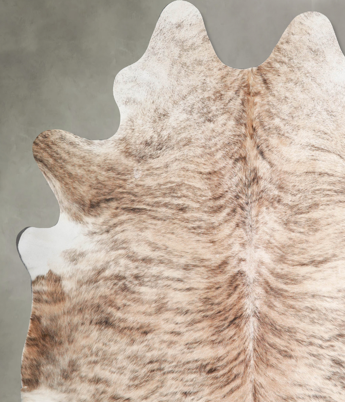 Light Brindle XX-Large Brazilian Cowhide Rug 7'10"H x 7'0"W #A55720 by Hudson Hides
