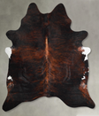 Dark Brindle X-Large Brazilian Cowhide Rug 7'5"H x 6'7"W #A55721 by Hudson Hides