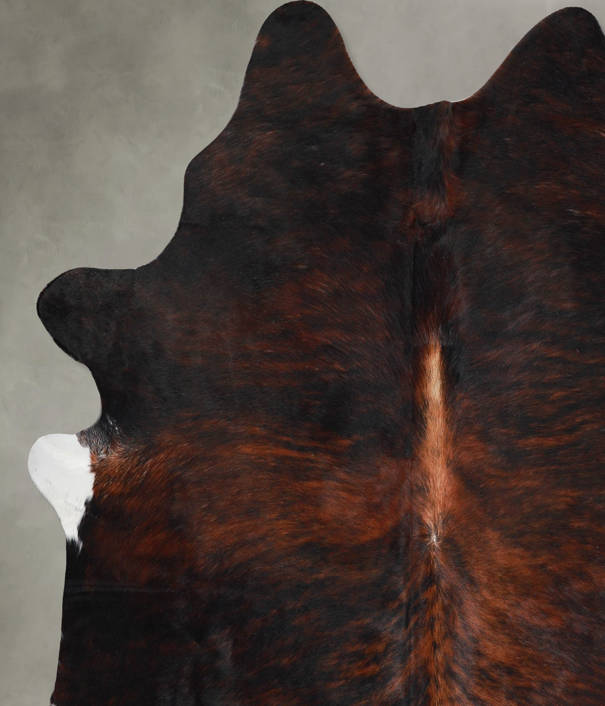 Dark Brindle X-Large Brazilian Cowhide Rug 7'5"H x 6'7"W #A55721 by Hudson Hides