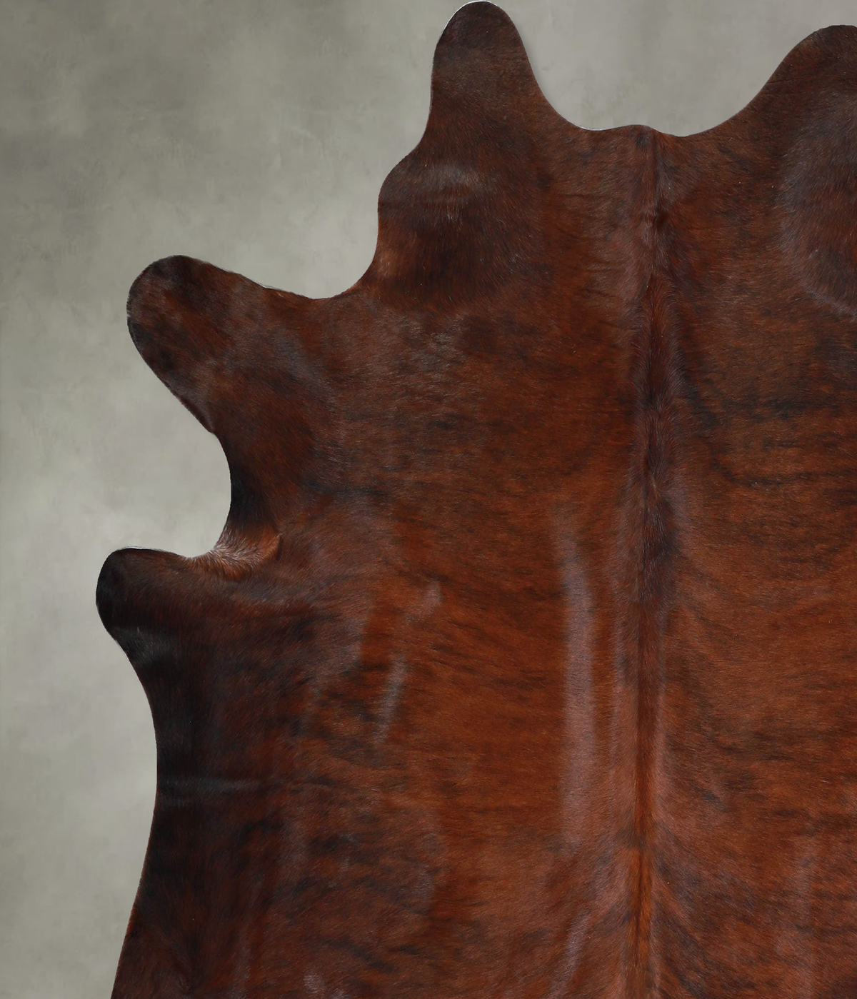 Dark Brindle X-Large Brazilian Cowhide Rug 6'8"H x 6'8"W #A55722 by Hudson Hides