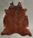 Medium Brindle X-Large Brazilian Cowhide Rug 7'2"H x 6'11"W #A55723 by Hudson Hides
