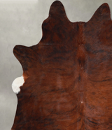 Dark Brindle X-Large Brazilian Cowhide Rug 7'1"H x 6'6"W #A55725 by Hudson Hides