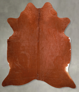 Solid Brown Large Brazilian Cowhide Rug 6'7"H x 5'11"W #A55726 by Hudson Hides
