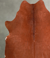 Solid Brown X-Large Brazilian Cowhide Rug 6'11"H x 6'7"W #A55727 by Hudson Hides