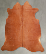 Solid Brown X-Large Brazilian Cowhide Rug 6'4"H x 6'4"W #A55728 by Hudson Hides