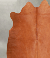 Solid Brown X-Large Brazilian Cowhide Rug 6'4"H x 6'4"W #A55728 by Hudson Hides
