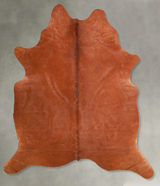 Solid Brown Large Brazilian Cowhide Rug 6'10"H x 5'8"W #A55729 by Hudson Hides