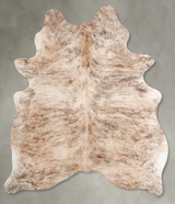 Light Brindle Large Brazilian Cowhide Rug 6'7"H x 5'6"W #A55732 by Hudson Hides