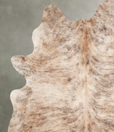 Light Brindle Large Brazilian Cowhide Rug 6'7"H x 5'6"W #A55732 by Hudson Hides