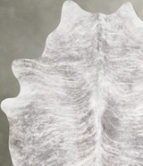 Grey Brindle Large Brazilian Cowhide Rug 6'6"H x 5'9"W #A55733 by Hudson Hides
