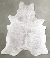 Grey Brindle X-Large Brazilian Cowhide Rug 6'7"H x 6'3"W #A55735 by Hudson Hides