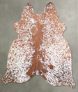 Salt and Pepper Brown Medium Brazilian Cowhide Rug 4'8"H x 5'0"W #A55738 by Hudson Hides