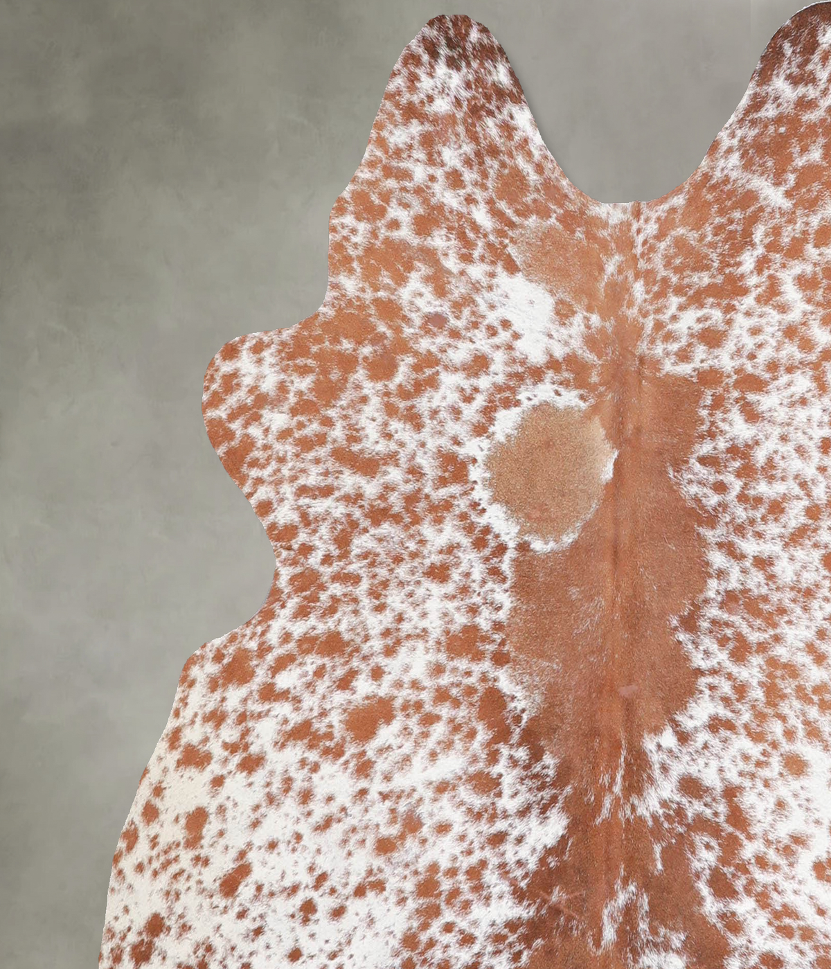 Salt and Pepper Brown Medium Brazilian Cowhide Rug 4'8"H x 5'0"W #A55738 by Hudson Hides