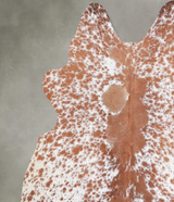 Salt and Pepper Brown Medium Brazilian Cowhide Rug 4'8"H x 5'0"W #A55738 by Hudson Hides
