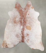 Salt and Pepper Brown Medium Brazilian Cowhide Rug 5'0"H x 5'3"W #A55740 by Hudson Hides