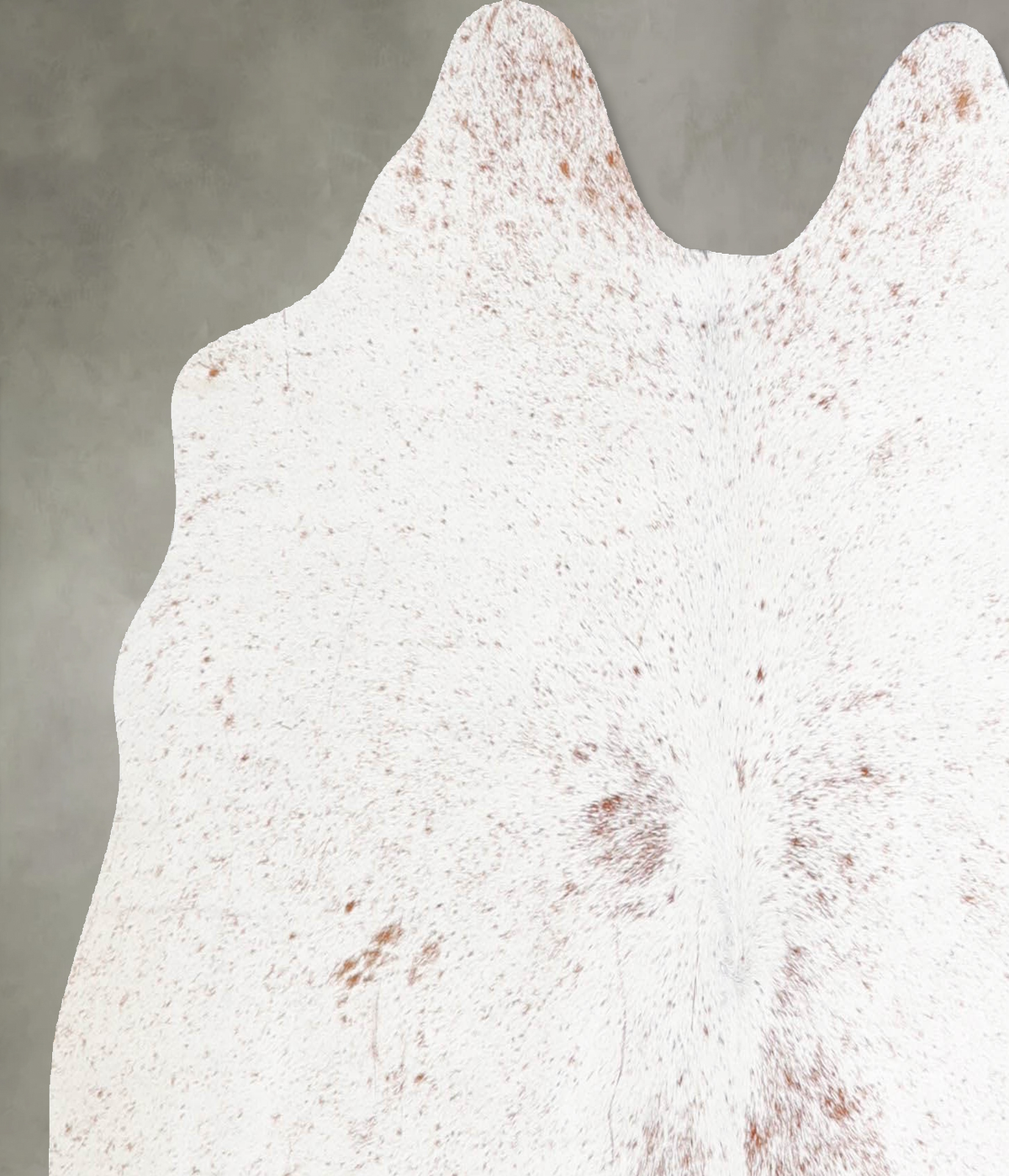 Salt and Pepper Brown Medium Brazilian Cowhide Rug 4'1"H x 4'6"W #A55741 by Hudson Hides