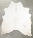 Ivory with Beige Medium Brazilian Cowhide Rug 5'7"H x 5'0"W #A55747 by Hudson Hides