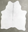 Light Grey Medium Brazilian Cowhide Rug 5'3"H x 4'4"W #A55749 by Hudson Hides