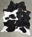 Black and White Medium Brazilian Cowhide Rug 6'1"H x 4'7"W #A55751 by Hudson Hides