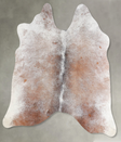 Grey with Beige Medium Brazilian Cowhide Rug 4'4"H x 4'6"W #A55753 by Hudson Hides