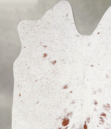 Salt and Pepper Brown Medium Brazilian Cowhide Rug 4'1"H x 4'2"W #A55755 by Hudson Hides