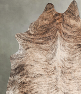 Light Brindle XX-Large Brazilian Cowhide Rug 7'6"H x 6'11"W #A55756 by Hudson Hides