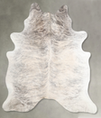 Grey Brindle X-Large Brazilian Cowhide Rug 7'2"H x 6'2"W #A55757 by Hudson Hides