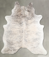 Grey Brindle X-Large Brazilian Cowhide Rug 7'2"H x 6'2"W #A55757 by Hudson Hides