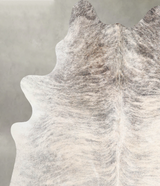 Grey Brindle X-Large Brazilian Cowhide Rug 7'2"H x 6'2"W #A55757 by Hudson Hides