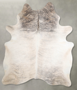 Light Brindle X-Large Brazilian Cowhide Rug 7'8"H x 6'3"W #A55758 by Hudson Hides